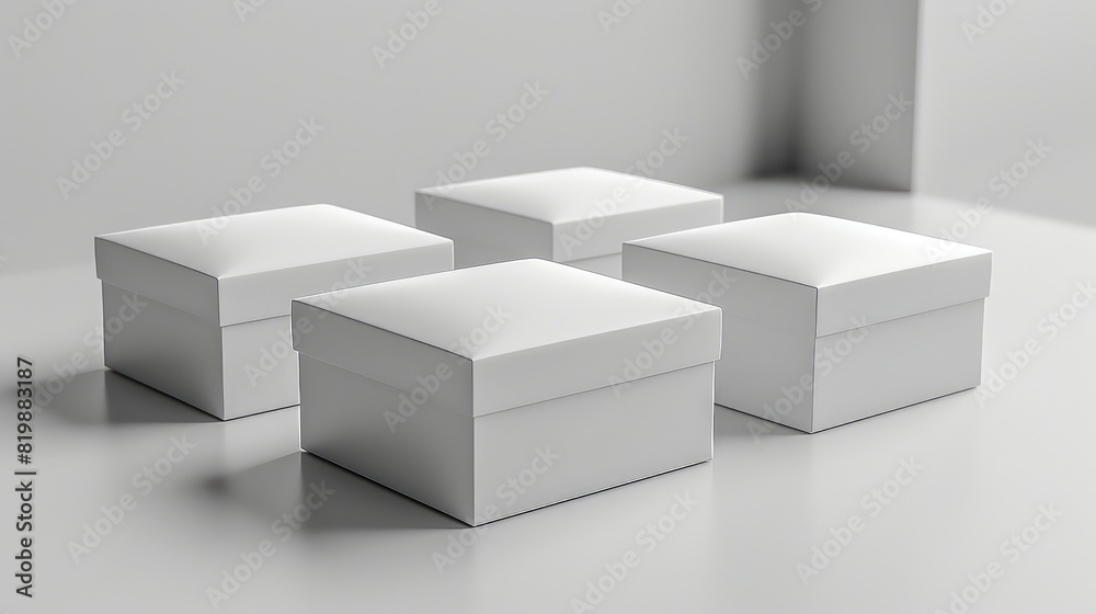 Set of gift boxes mockup for your brand Set of gift boxes mockup for your brand