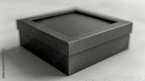 Empty black gift box for your brand