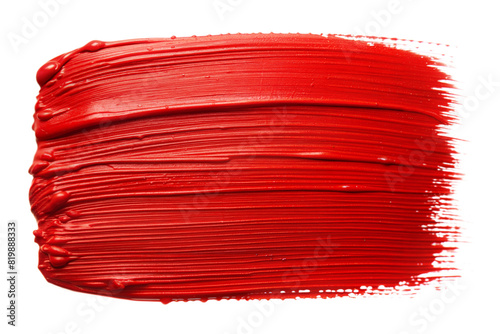 Bold Red Brush Stroke: A thick, bold red brush stroke with textured edges, perfect for making a strong visual statement.
