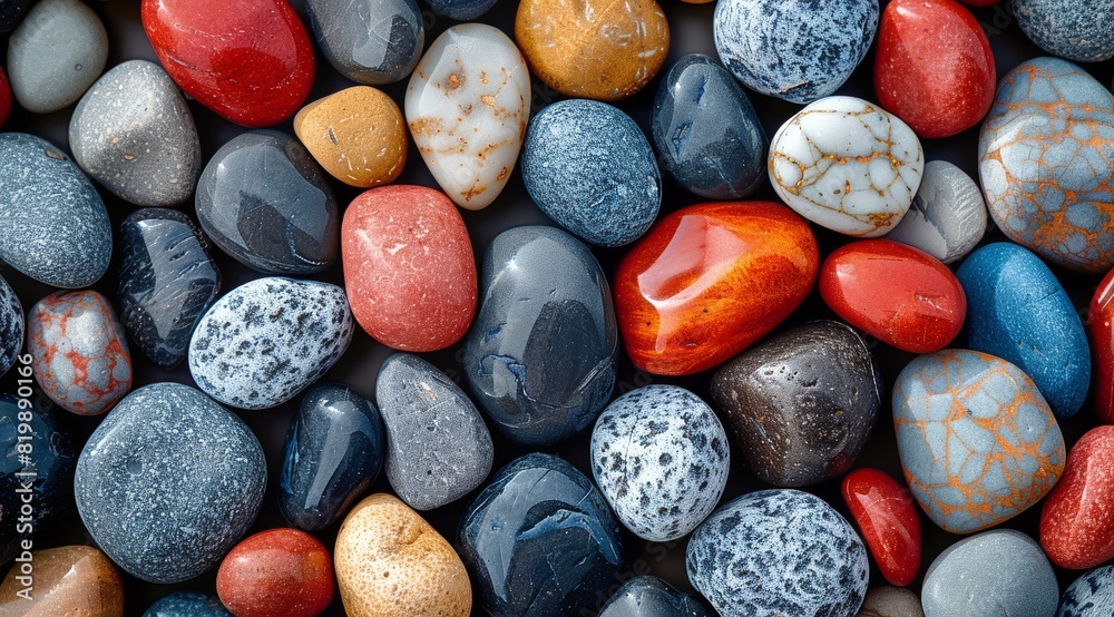 Close Up of Colorful Pebbles Close Up of Colorful Pebbles