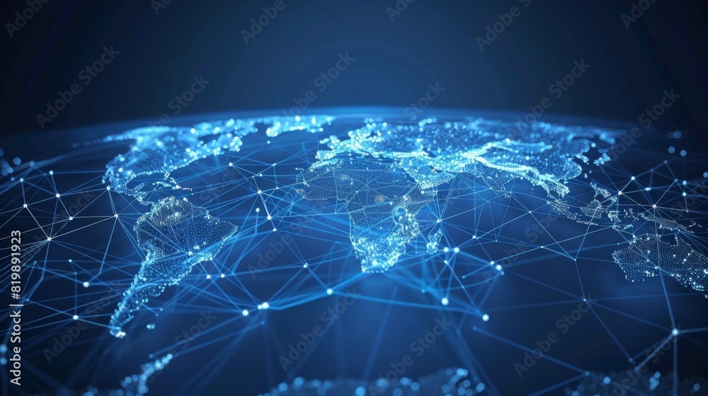 World map connection line cyber global network digital geography internet technology World map connection line cyber global network digital geography internet technology