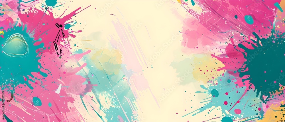 Fototapeta premium Vibrant Splashes of Colorful Abstract Art in Motion