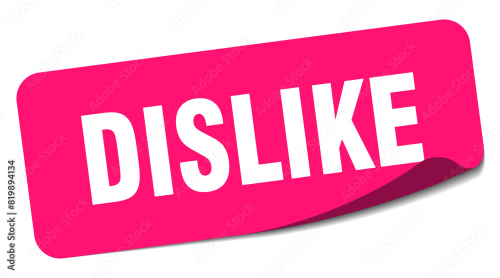 dislike sticker. dislike label dislike sticker. dislike label