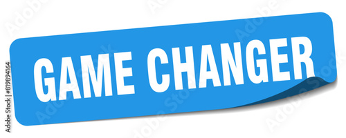 Cuadro en lienzo game changer sticker. game changer label