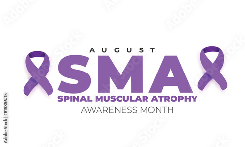 Spinal Muscular Atrophy awareness month. background, banner, card, poster, template. Vector illustration.