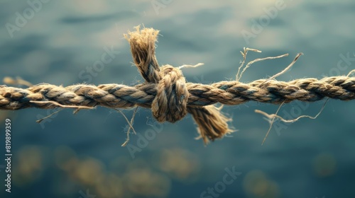 A Close-up of a Tied Knot photo