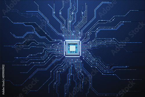 Circuit board. Technology background. Central Computer Processors CPU concept. Motherboard digital chip.