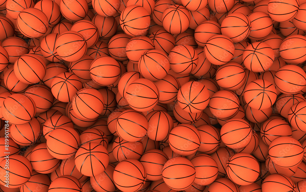 Basketball Ball, Basketball 3D Visual Design. May 2024, (3D Render)