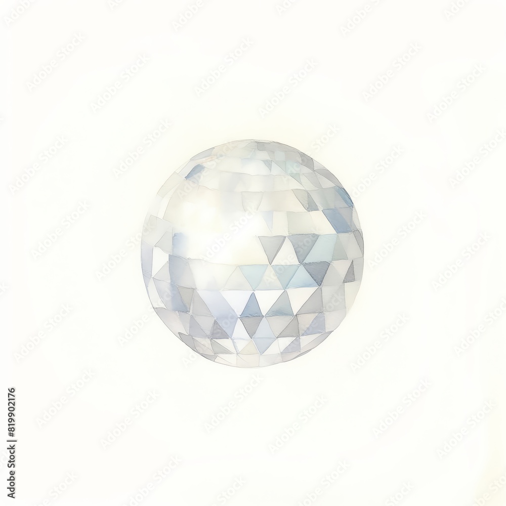 faceted crystal ball with bright highlights faceted crystal ball with bright highlights