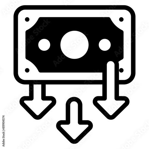 fiat money inflation icon