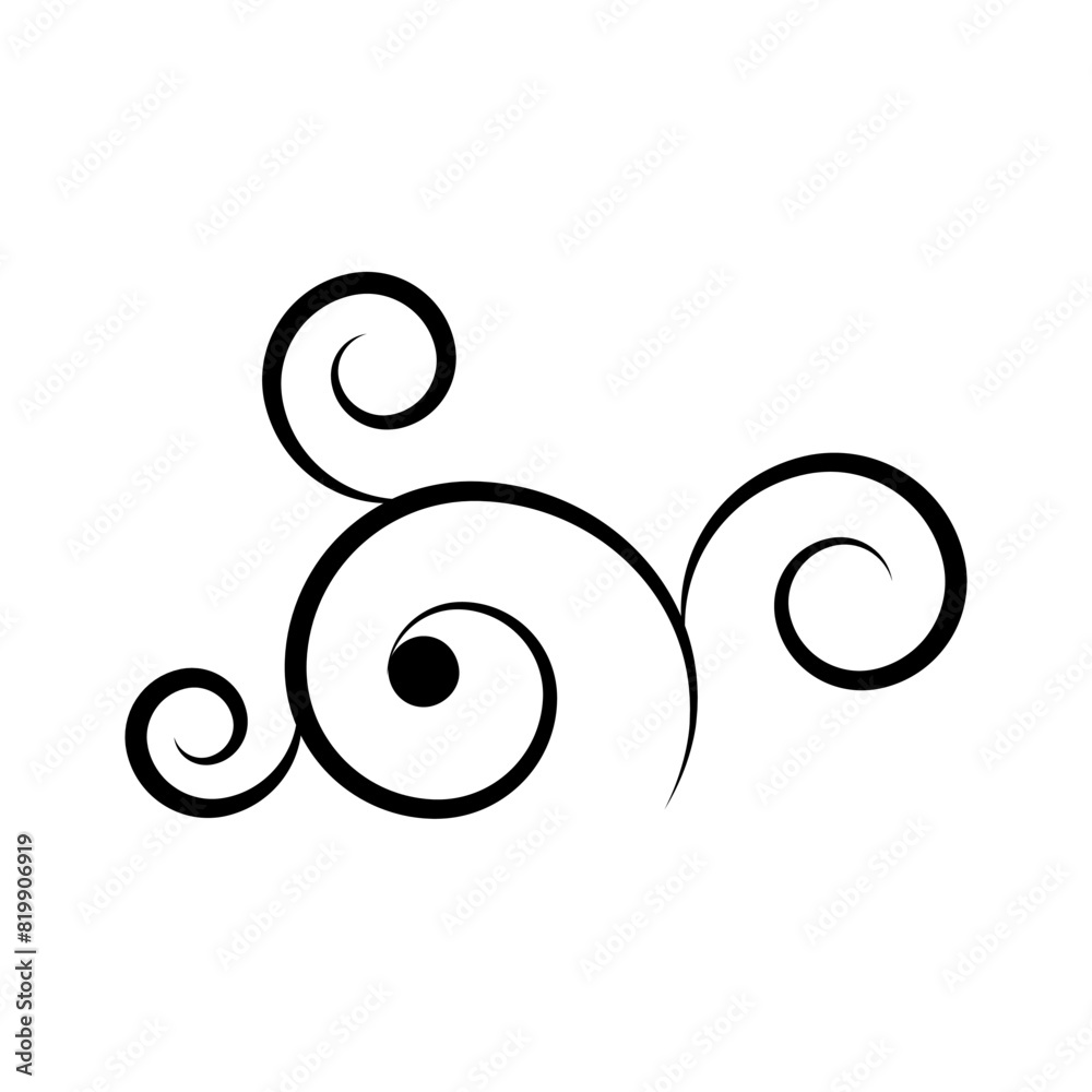 Swirl icon template Swirl icon template