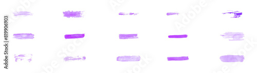 Watercolor strokes on a white background. Set of watercolor brushes. Strokes. Design element. Vector graphics 