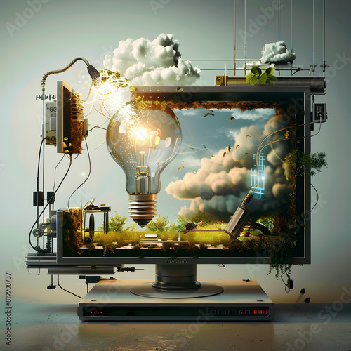 Innovative Technological and Boundless Creativity in the Surreal Digital Landscape