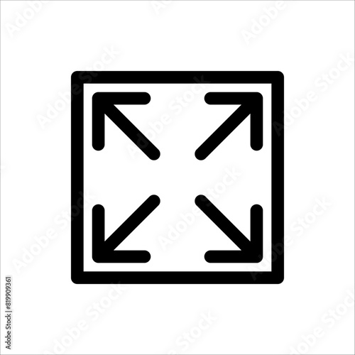 Fullscreen Icon. for web design on white background