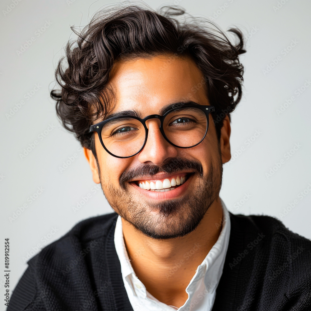 Stylish Hipster Latin Businessman with Calm Expression
Stylish Hipster Latin Businessman with Calm Expression