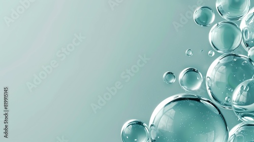 Oil bubbles collagen skin serum. concept skin care cosmetics.