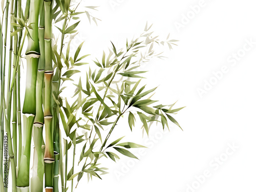 bamboo isolated on white background