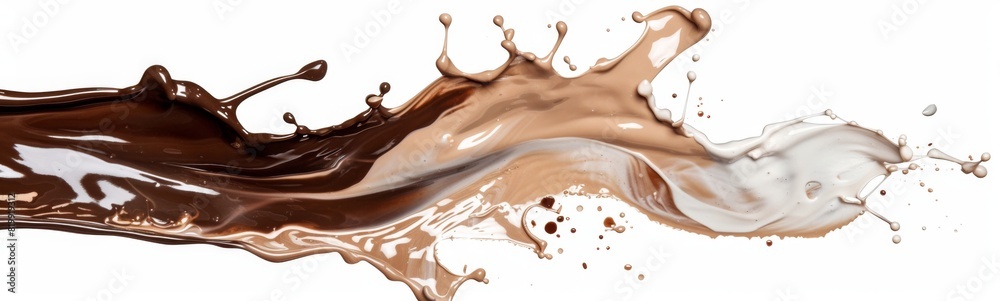 Brown and beige paint splash Brown and beige paint splash