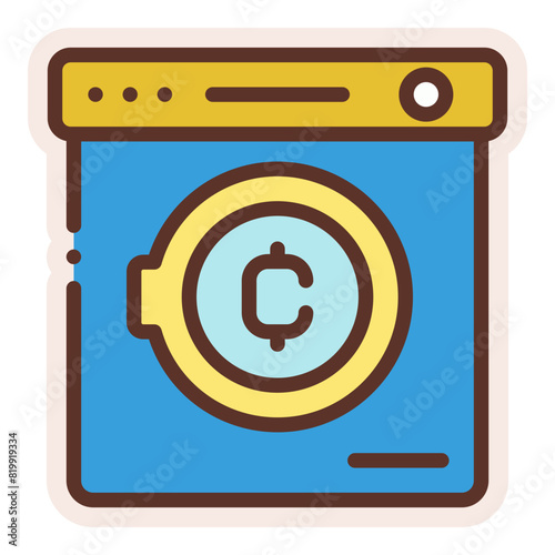 crypto money laundering sticker