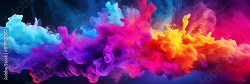 An abstract background with a color explosion.