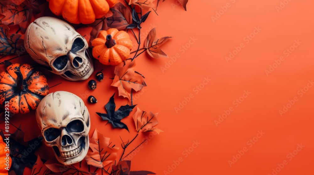 halloween party background concept with copy space halloween party background concept with copy space