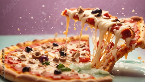 Delicious pizza generative AI 