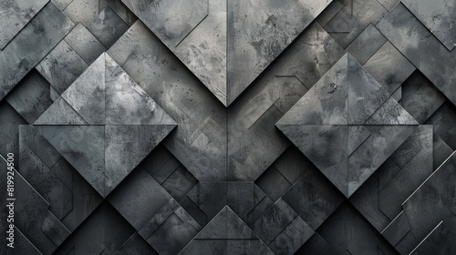 Create a diamondshaped geometric pattern for modern stationery front view scifi tone Monochromatic Color Scheme, closeup photo