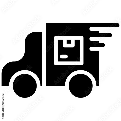 delivery truck solid icon