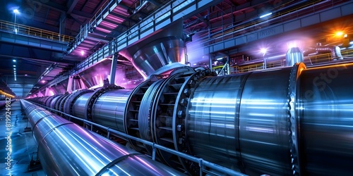 The Vital Role of Steam Turbines in Power Generation at Industrial Plants: Energy Production Engineering. Concept Energy Production Engineering, Steam Turbines, Power Generation, Industrial Plants