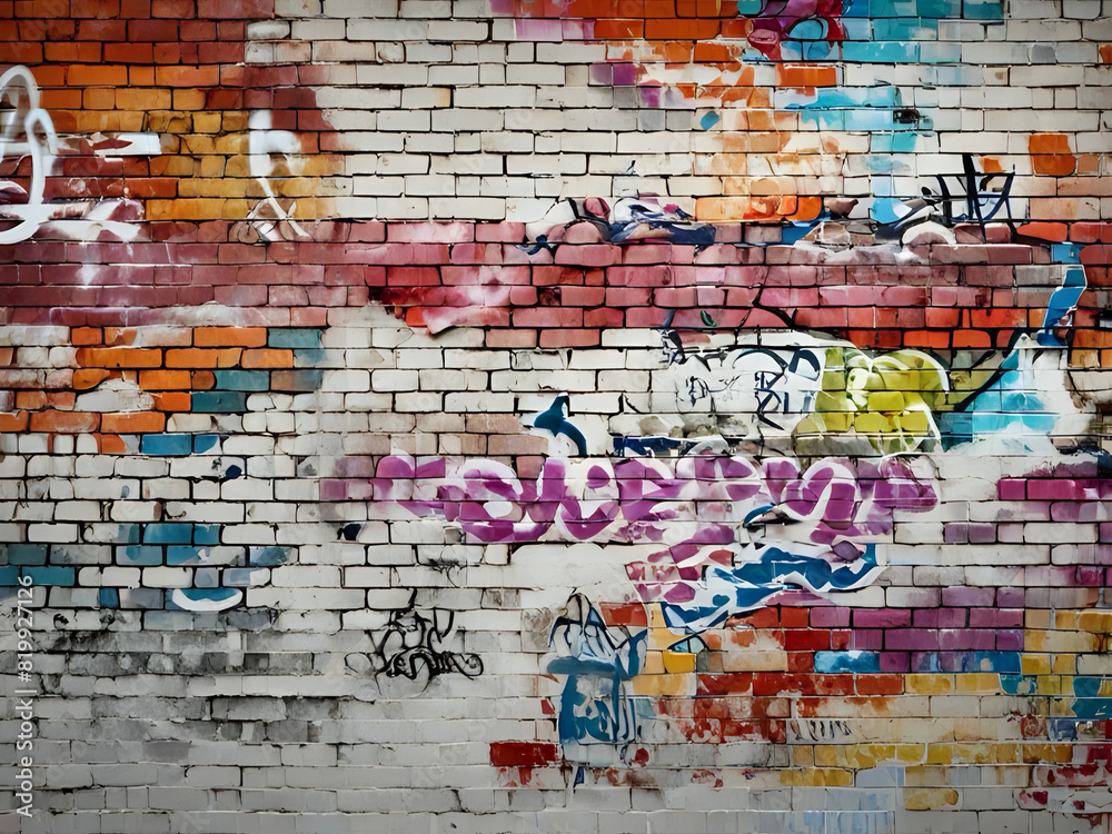 Fototapeta premium graffiti on the wall