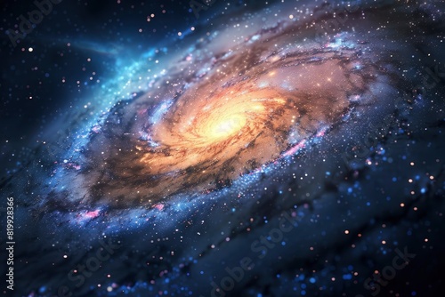 Stunning Galaxy - Elements of this Image Furnished by NASA - Generative Ai