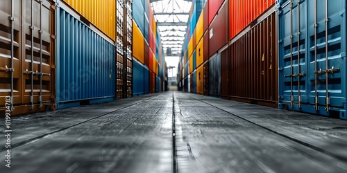 The Impact of Global Trade Policies on Logistics and Supply Chain Management. Concept Global trade policies, logistics, supply chain management, trade agreements, international shipping photo