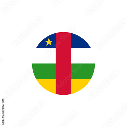 Round Central African Republic flag emblem