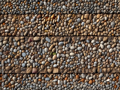 Rustic and natural decorative gravel path texture banner background design