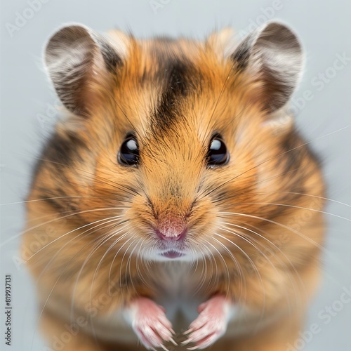 Featuring a hamster , close-up portrait , high quality, high resolution