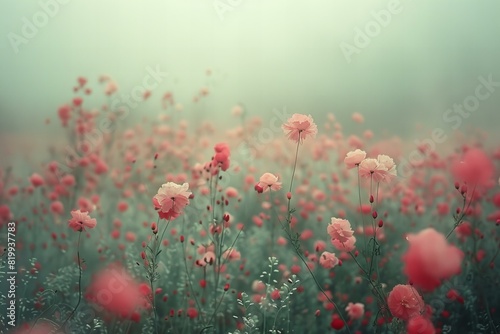 Digital image of  blurry background with red and white colors, high quality, high resolution © Cuong