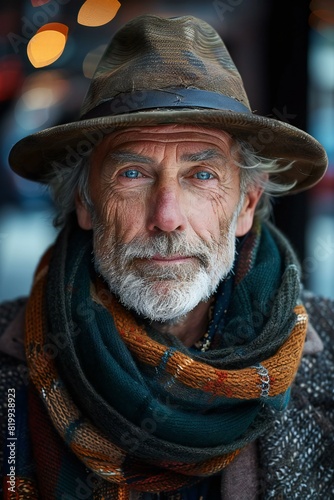 Digital image of thrifty man portrait , high quality, high resolution photo