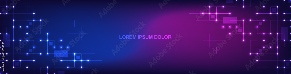 Minimalistic vector texture with linear squares pattern for banner design or header. Creative idea of modern design with abstract geometric background