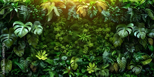 Lush Foliage of Philodendron Climbing Mossy Trellis Reaching for Sunlight Indoors or Outdoors. Concept Houseplants, Gardening, Indoor Plants, Philodendron, Trellis