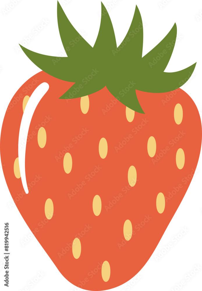 Obraz premium Strawberry illustration vector