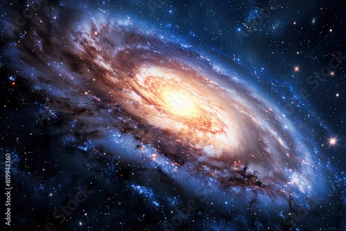 Stunning Galaxy - Elements of this Image Furnished by NASA - Generative Ai