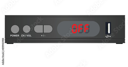 Television home decoder. vector illustration photo