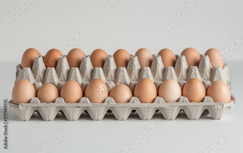 egg cardboard trays box photo