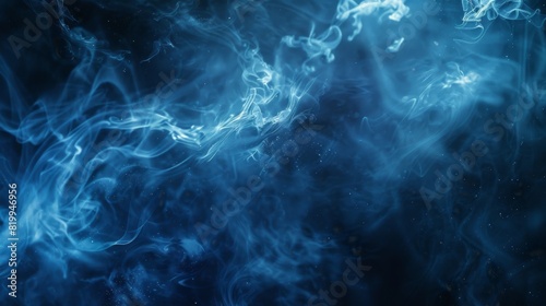 Ethereal Blue Smoke on Dark