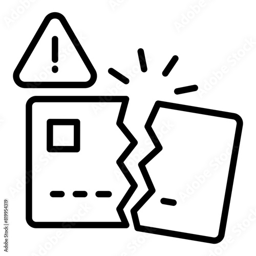 Credit Crunch  Icon Element For Design