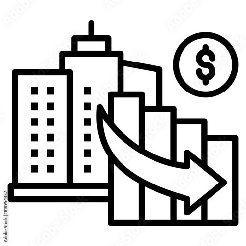 Insolvency  Icon Element For Design