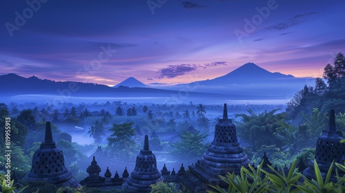 Borobudur in Yogyakarta  Indonesia