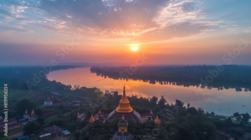 Shwemawdaw Pagoda in Bago  Myanmar