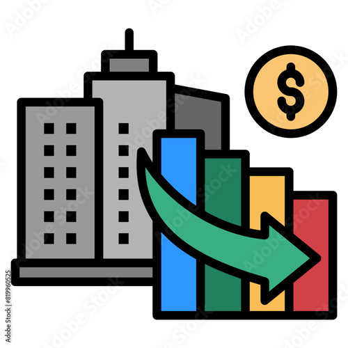 Insolvency  Icon Element For Design
