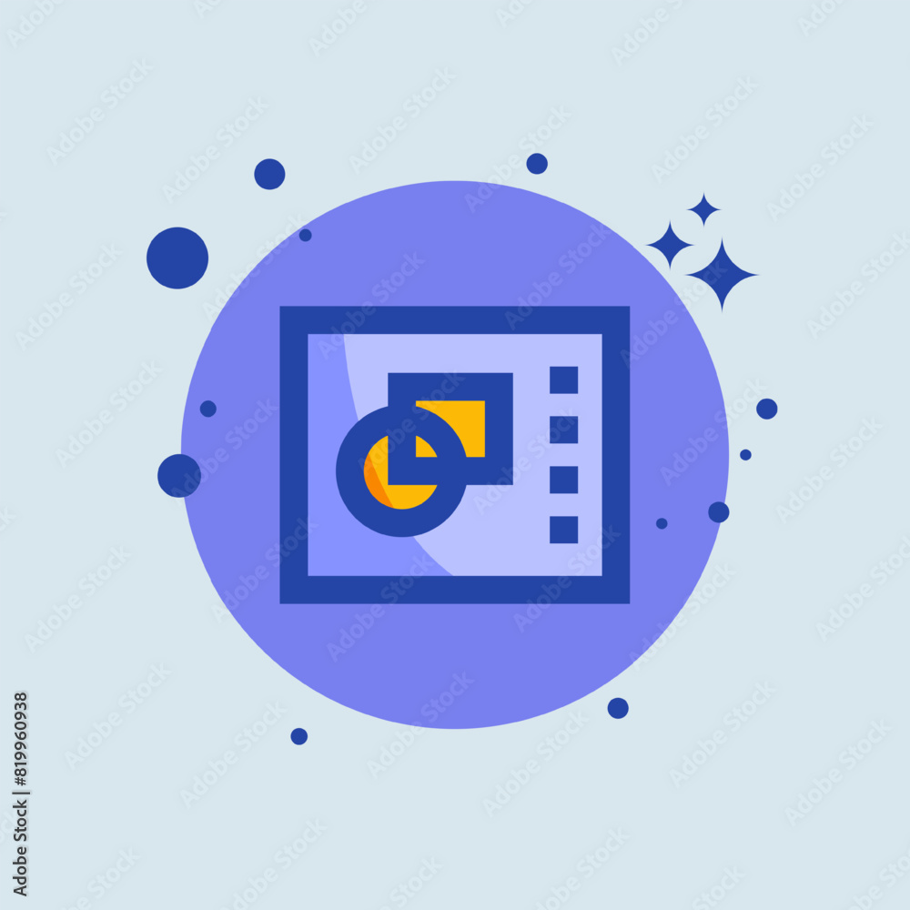 Fototapeta premium Shape flat illustration. Graphic signs vector illustration.